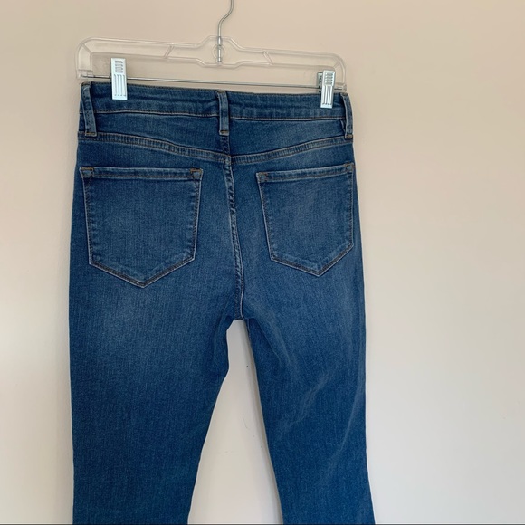 Free People Straight Crop Raw Hem Jeans Sz W27 - Picture 8 of 14